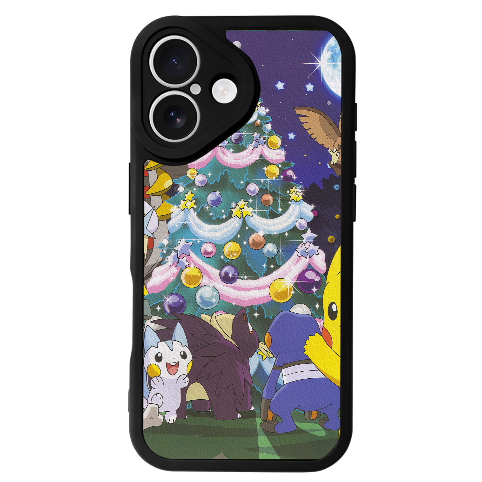 （画像用） ポケットモンスター Pokémon 【iPhone 16シリーズ対応】シリコンスマホケース（レザー調） 材質：シリコン